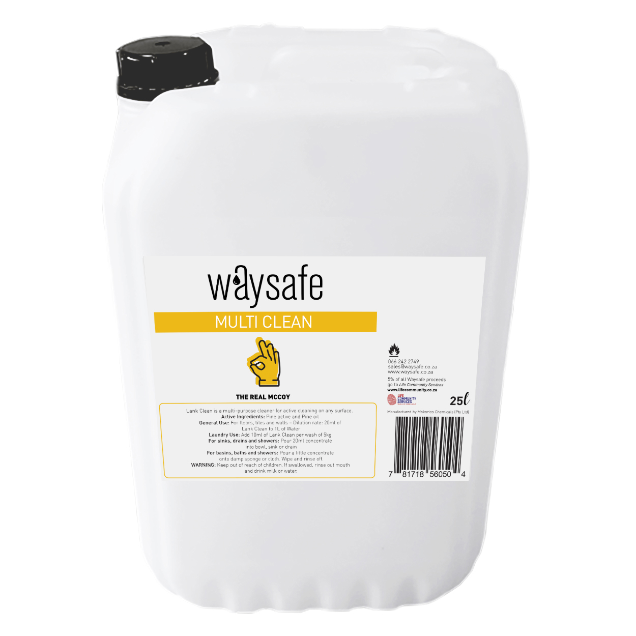 Waysafe Lank Clean 25 Litre Waysafe Lank Clean 25 Litre